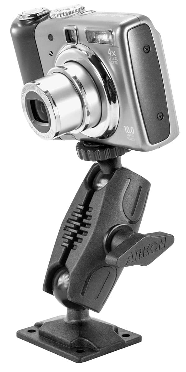 Arkon Robust Mount Series Heavy-Duty 4-Hole AMPS to 1/4in-20 Threaded Camera Bolt Mounting Pedestal