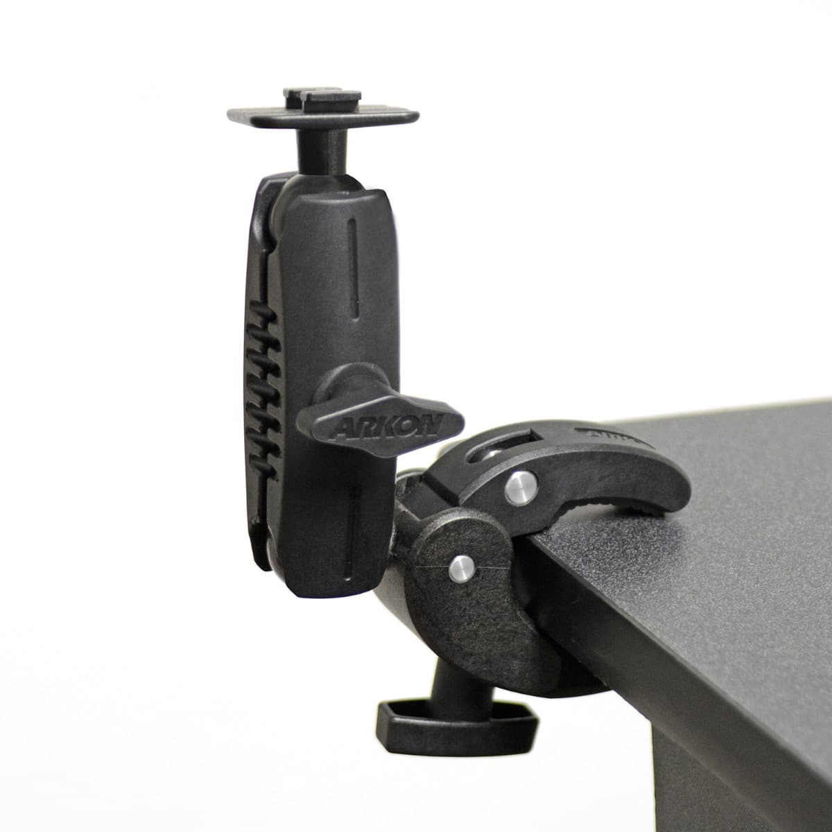 Arkon Robust Clamp Mount with Security Knob - Dual T-Tab Compatible