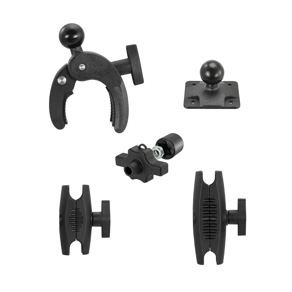 Arkon Robust Clamp Mount with Security Knob - 4-Hole AMPS Compatible
