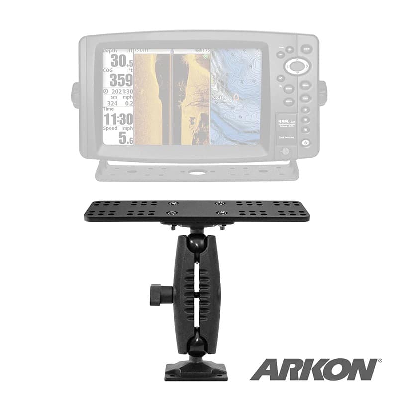 Arkon Robust Mount Series - 4-Hole AMPS to 4-Hole AMPS Mounting Pedestal with APEQUIP Mounting Plate
