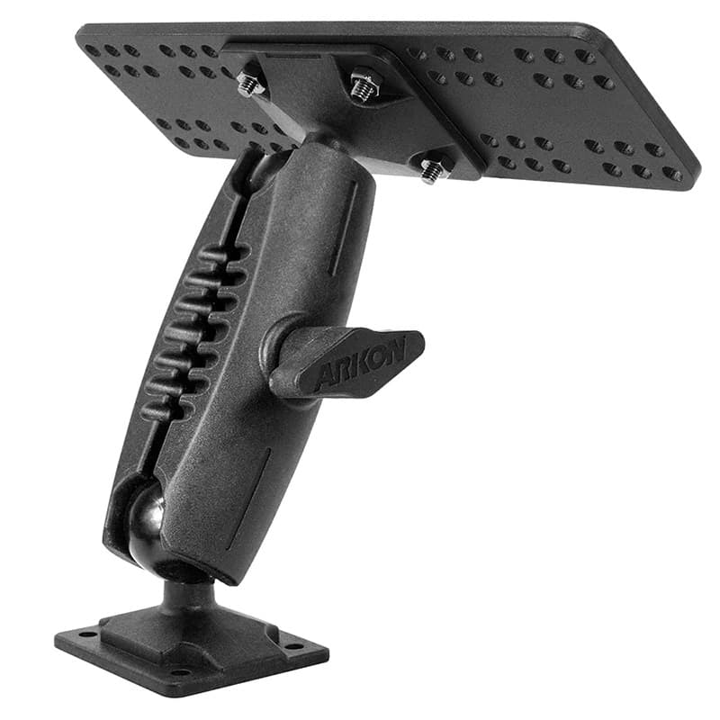 Arkon Robust Mount Series - 4-Hole AMPS to 4-Hole AMPS Mounting Pedestal with APEQUIP Mounting Plate