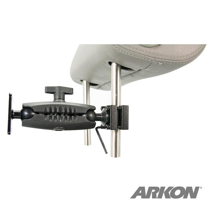 Arkon Robust Car Headrest Mount with Metal 4-Hole AMPS Head and Security Hardware