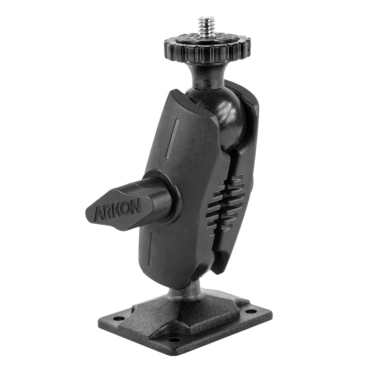 Arkon Robust Mount Small Series - MINI Shaft 4-Hole AMPS Drill Base to 1/4inch-20 Head