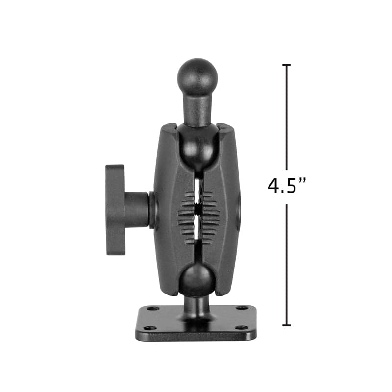 Arkon 4-Hole AMPS Mounting Plate with 17mm Ball and Shaft Arm