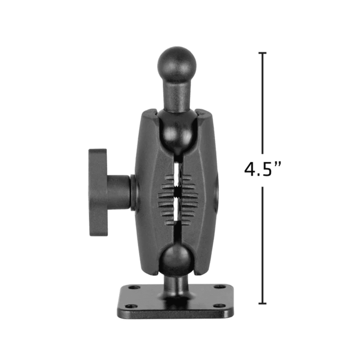 Arkon 4-Hole AMPS Mounting Plate with 17mm Ball and Shaft Arm