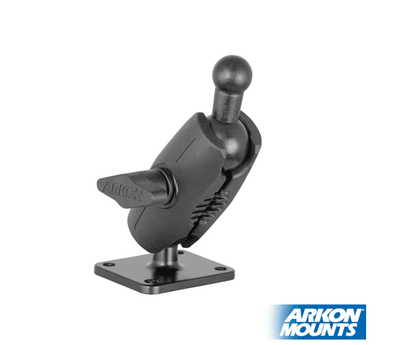 Arkon 4-Hole AMPS Mounting Plate with 17mm Ball and Shaft Arm