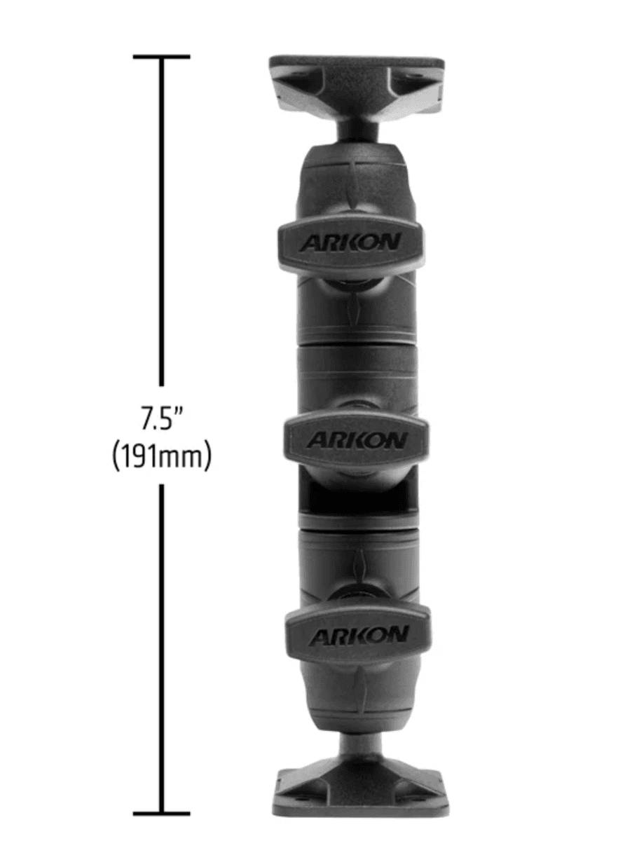 Arkon Robust Ratchet Extension Arm with AMPS Mount Plates