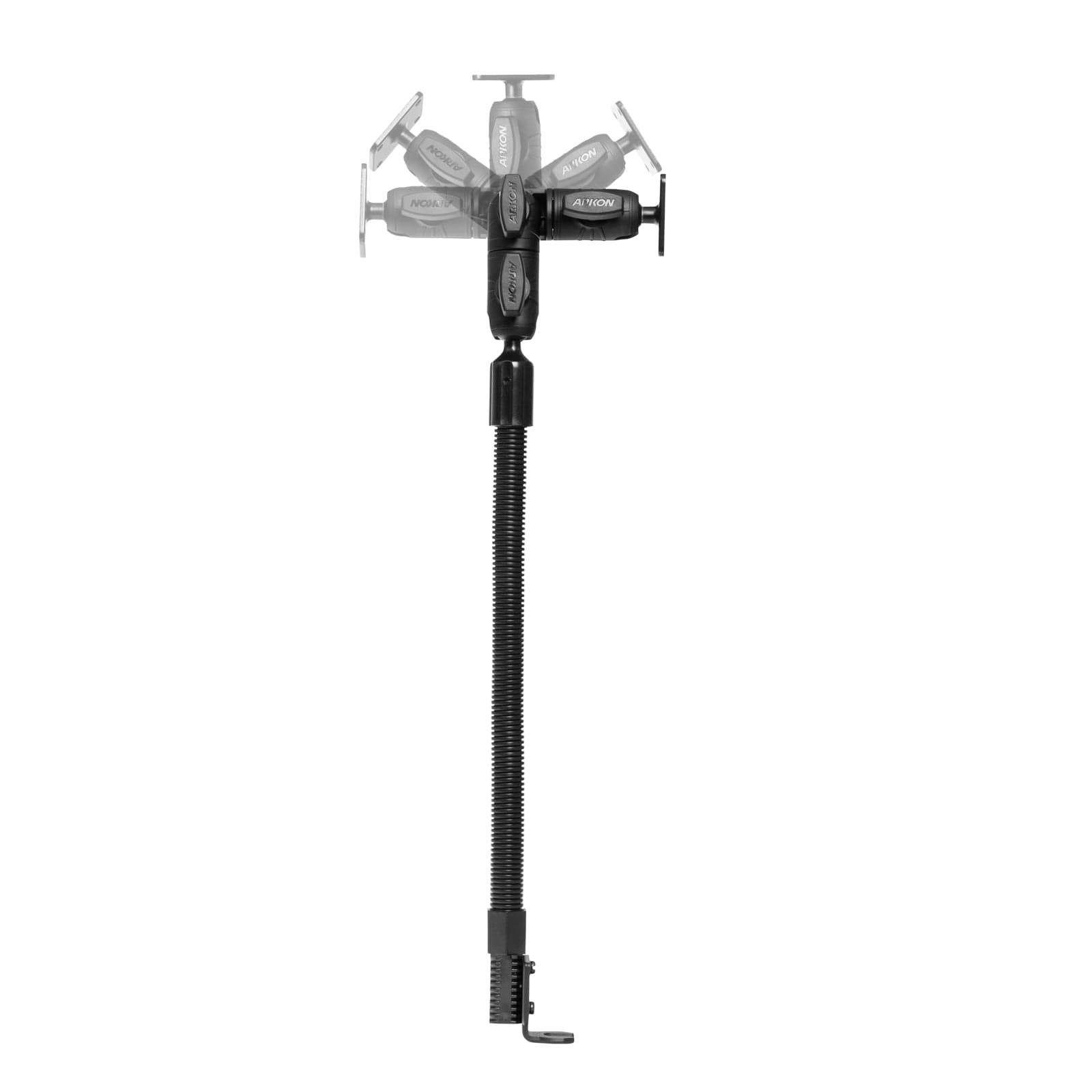 Arkon OCTO™ Ratcheting Arm with 18" Heavy-Duty Seat Rail Mount with AMPS Mounting Pattern - Image 3