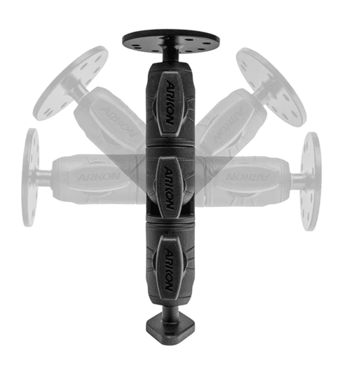 Arkon Circular Mounting Pattern with Diamond-Shaped Drill Base Mount
