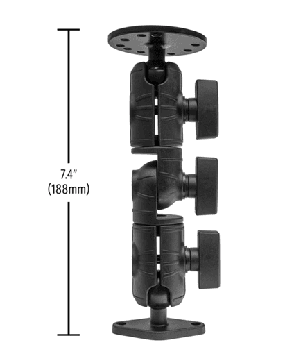 Arkon Circular Mounting Pattern with Diamond-Shaped Drill Base Mount