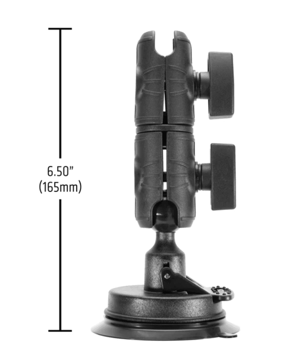 Arkon Suction Mount with Double Socket Swivel Arm