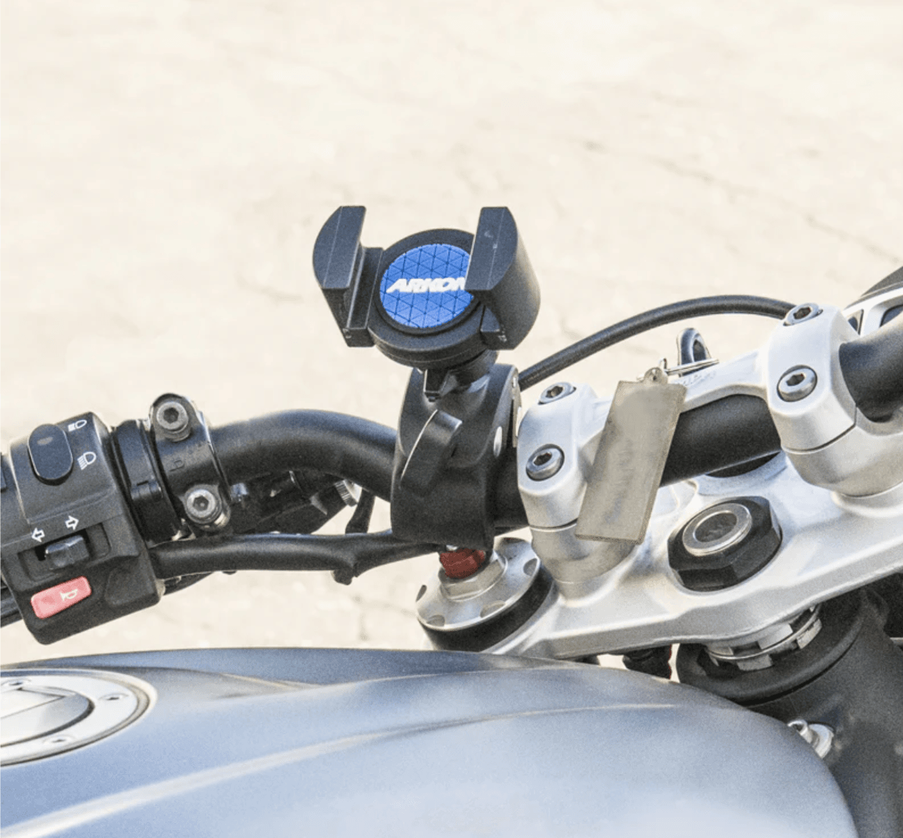 Arkon RoadVise® Phone Clamp Post Mount for iPhone, Galaxy, Note, and more