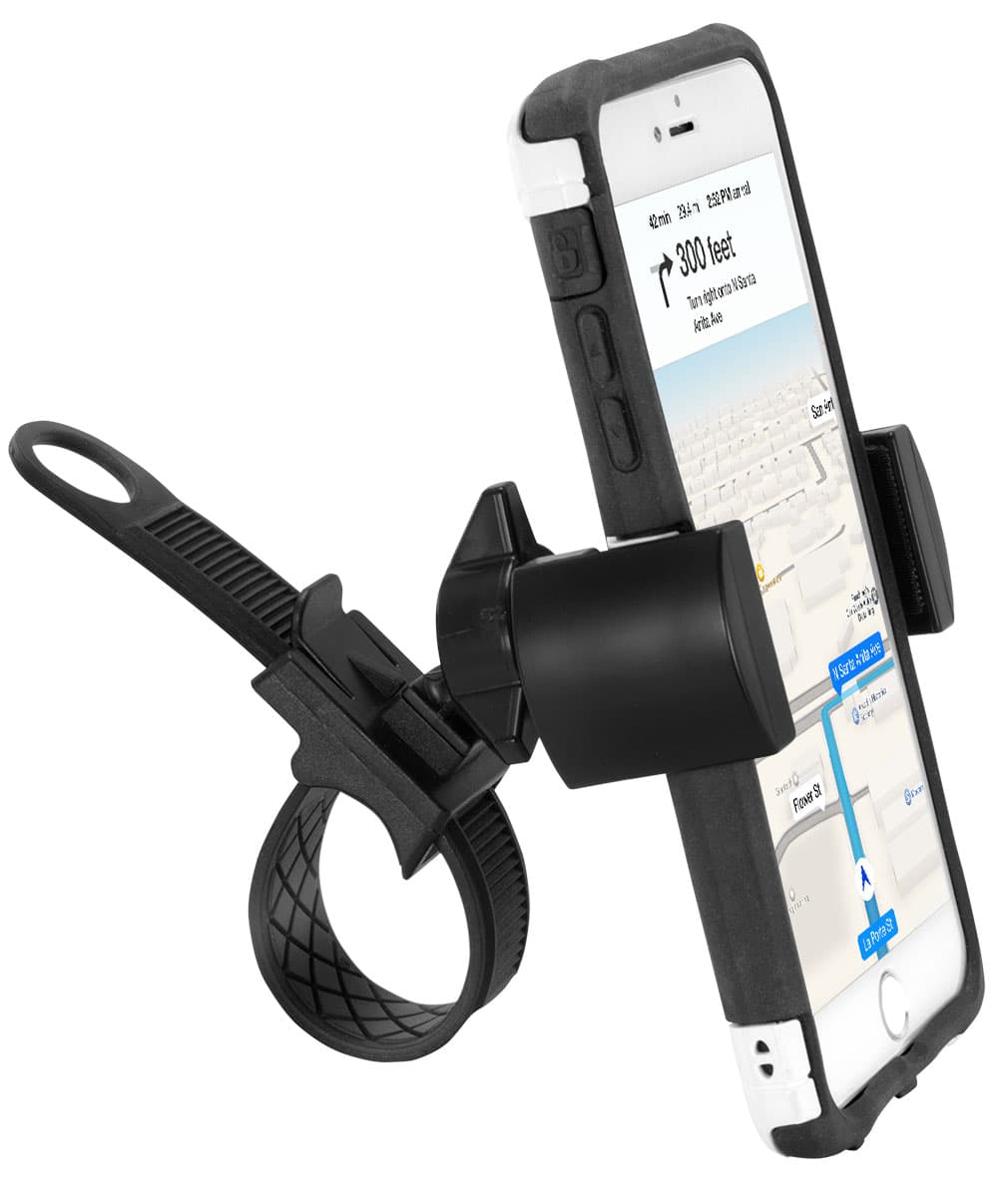 Arkon RoadVise Series - Universal Smartphone Mount with Zip-Tie Style Strap Mount (RV001WR + GN034)