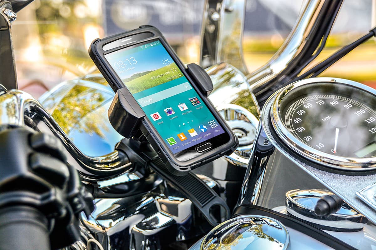 Arkon RoadVise Series - Universal Smartphone Mount with Zip-Tie Style Strap Mount (RV001WR + GN034)