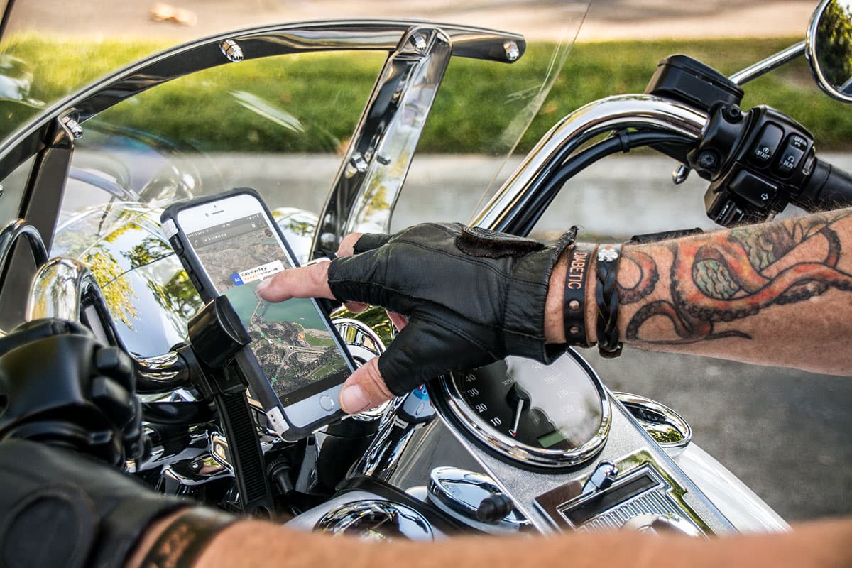 Arkon RoadVise Series - Universal Smartphone Mount with Zip-Tie Style Strap Mount (RV001WR + GN034)