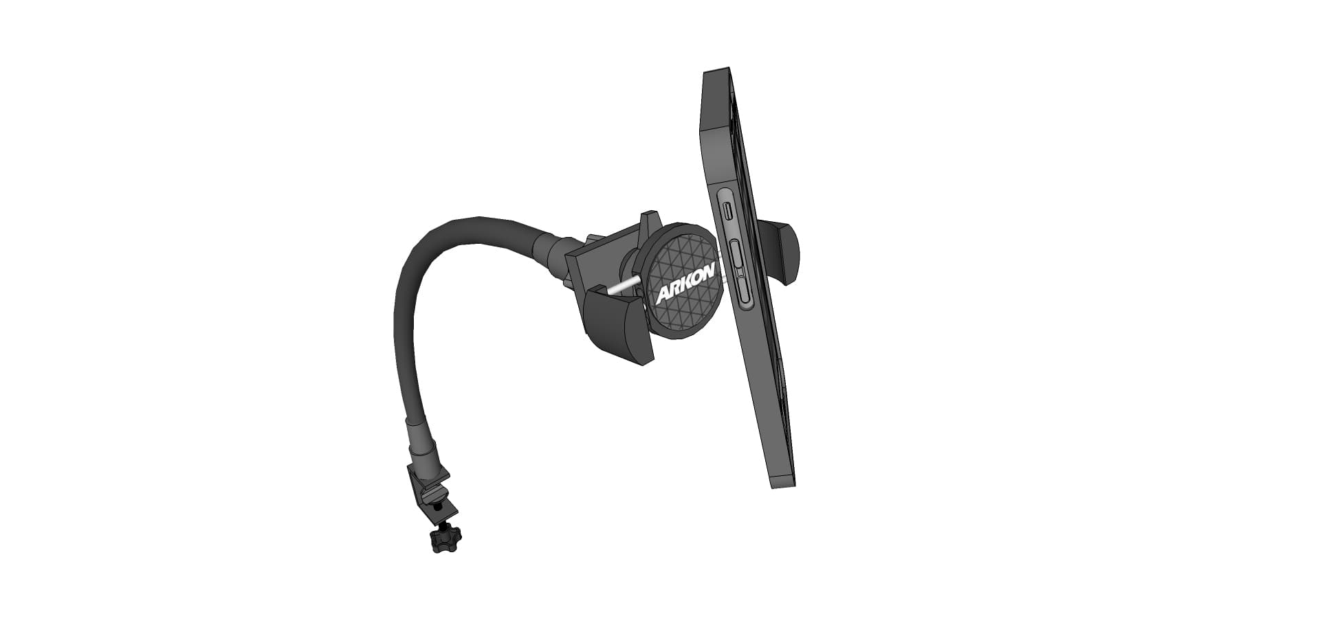 Arkon RoadVise Series - Universal Smartphone C-Clamp Mount - 22inch Tall