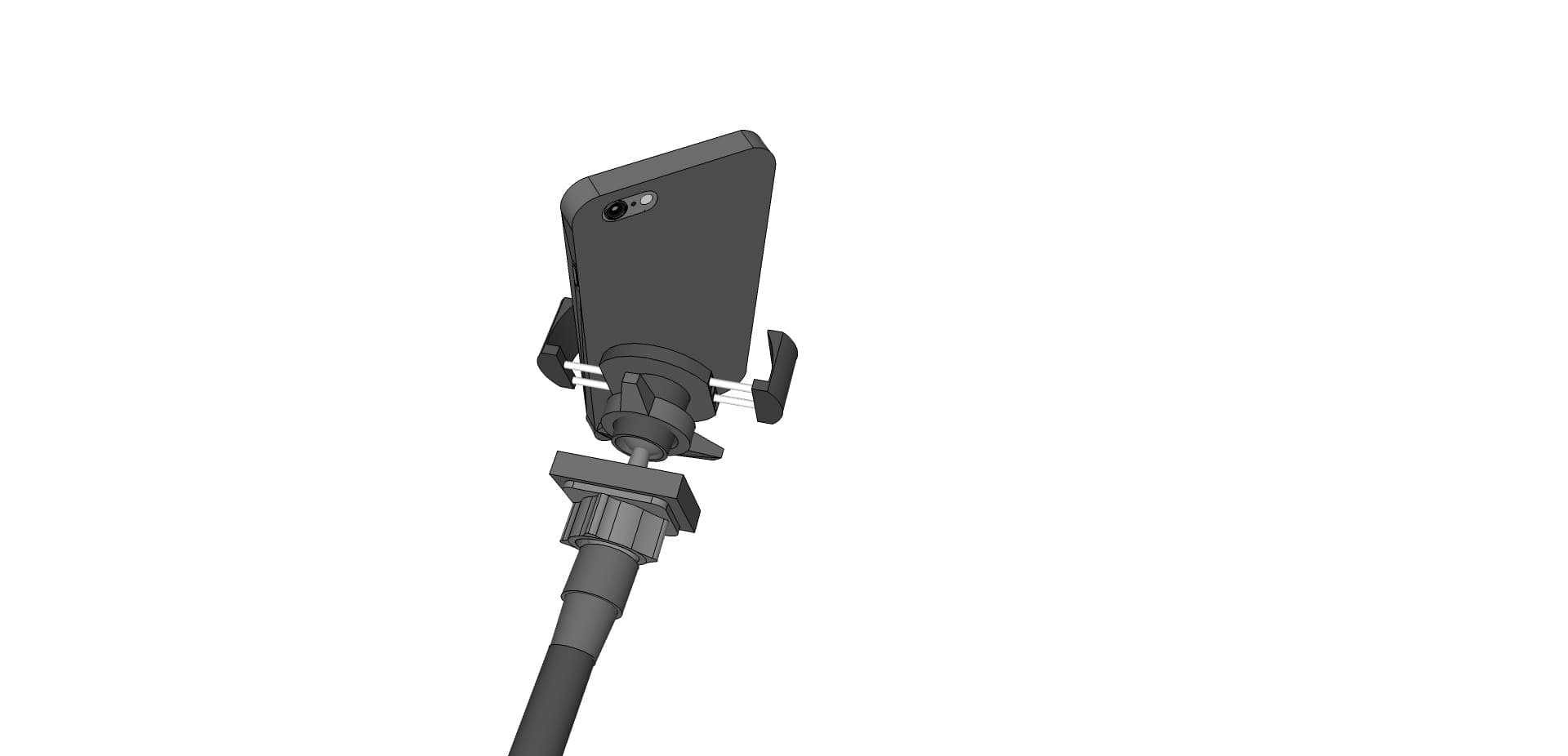 Arkon RoadVise Series - Universal Smartphone C-Clamp Mount - 22inch Tall