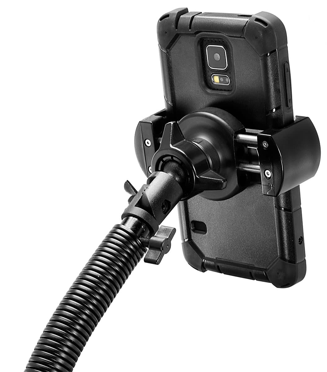 Arkon RoadVise Series - Universal Smartphone Seat Rail or Floor Mount - 15inch Tall (RV001WR + CM088-G17)