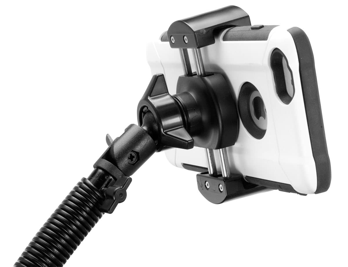 Arkon RoadVise Series - Universal Smartphone Seat Rail or Floor Mount - 15inch Tall (RV001WR + CM088-G17)