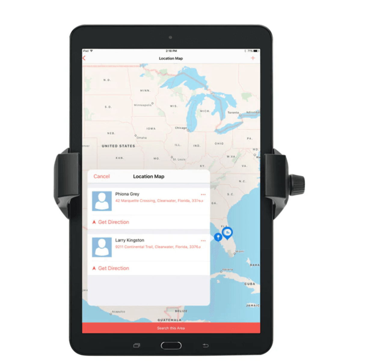 Arkon RoadVise® Ultra Phone and Tablet Holder for iPad, Galaxy, Note, and more