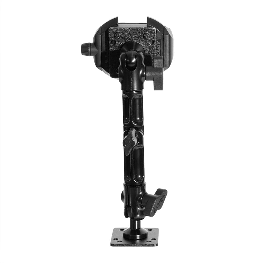 Arkon RoadVise® Ultra Aluminum Drill Base Mount Phone Holder with Adjustable Arm