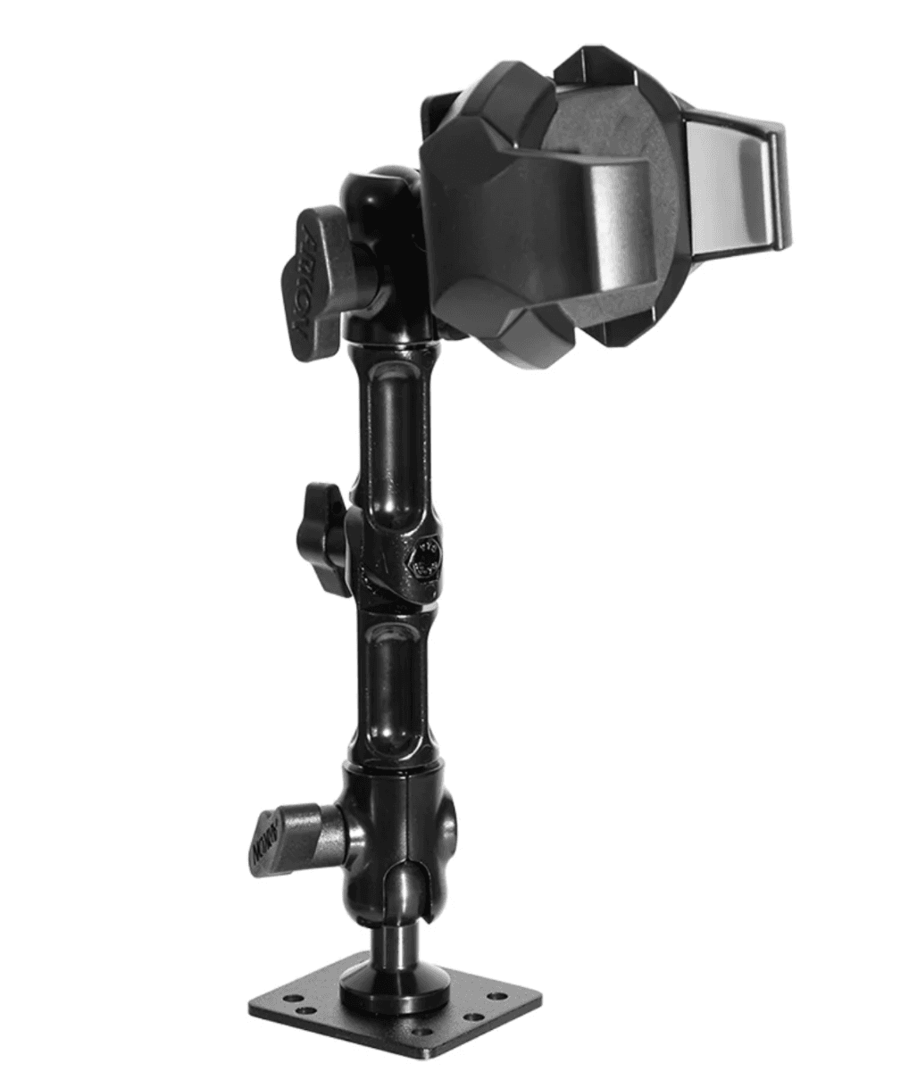 Arkon RoadVise® Ultra Aluminum Drill Base Mount Phone Holder with Adjustable Arm