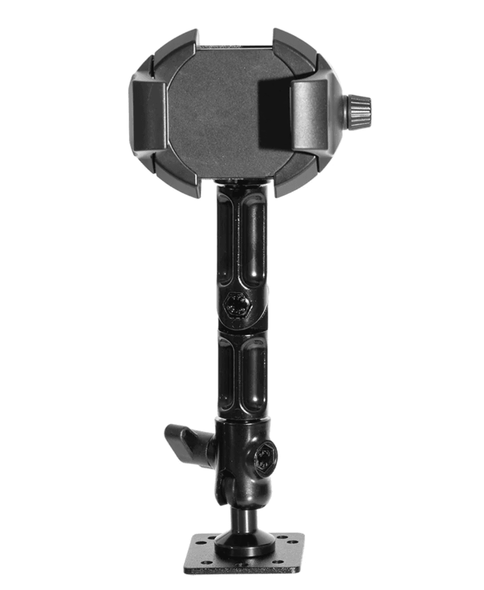 Arkon RoadVise® Ultra Aluminum Drill Base Mount Phone Holder with Adjustable Arm
