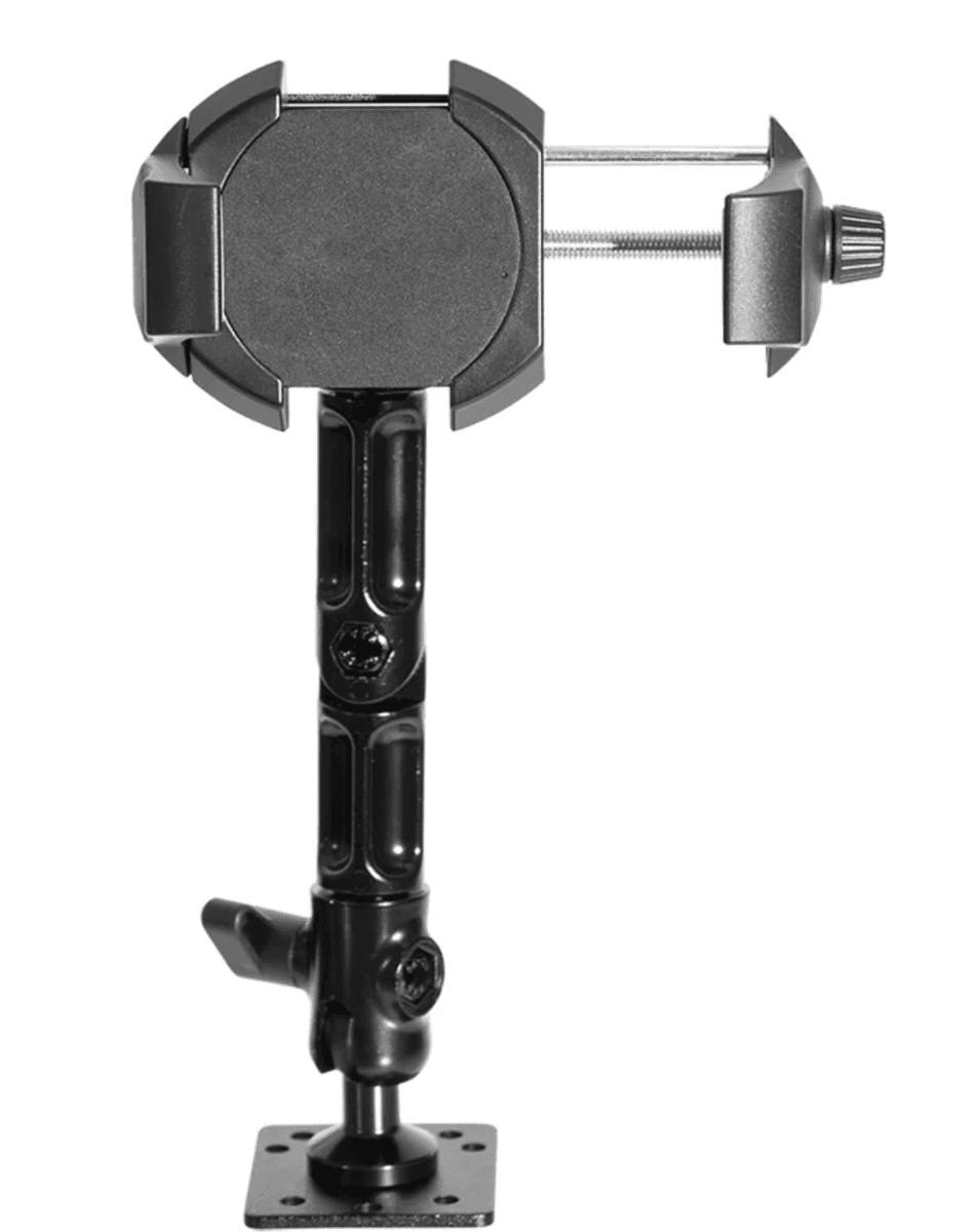 Arkon RoadVise® Ultra Aluminum Drill Base Mount Phone Holder with Adjustable Arm