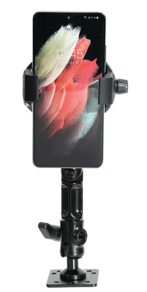 Arkon RoadVise® Ultra Aluminum Drill Base Mount Phone Holder with Adjustable Arm