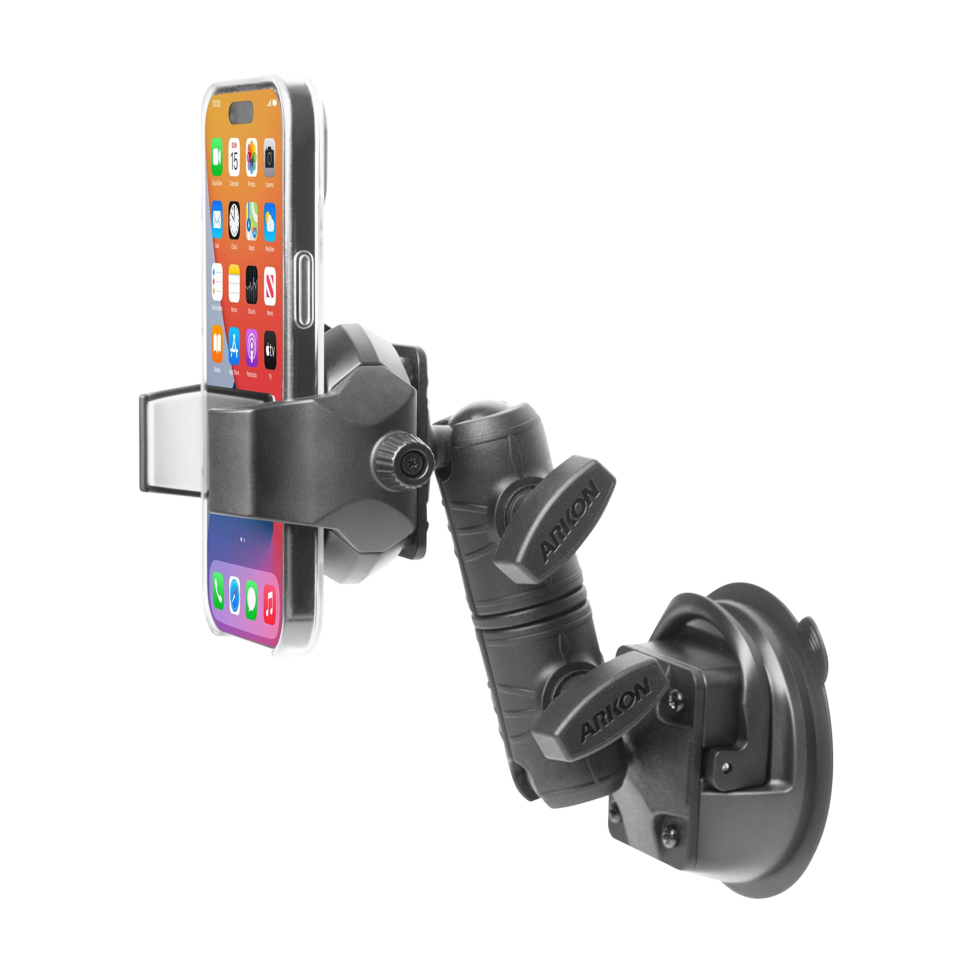 Arkon RoadVise® Ultra Holder with Double Socket Arm and Suction Mount - Image 8