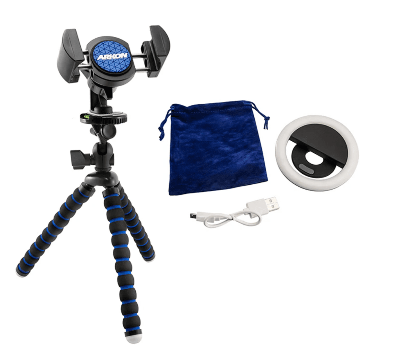 Arkon RoadVise® Tripod and Ring Light Bundle