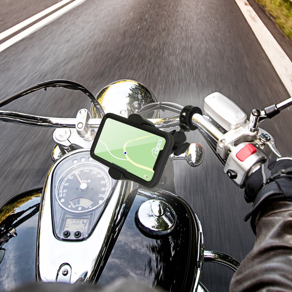 Arkon RoadVise® 25mm Robust Aluminum Motorcycle Handlebar Phone Mount