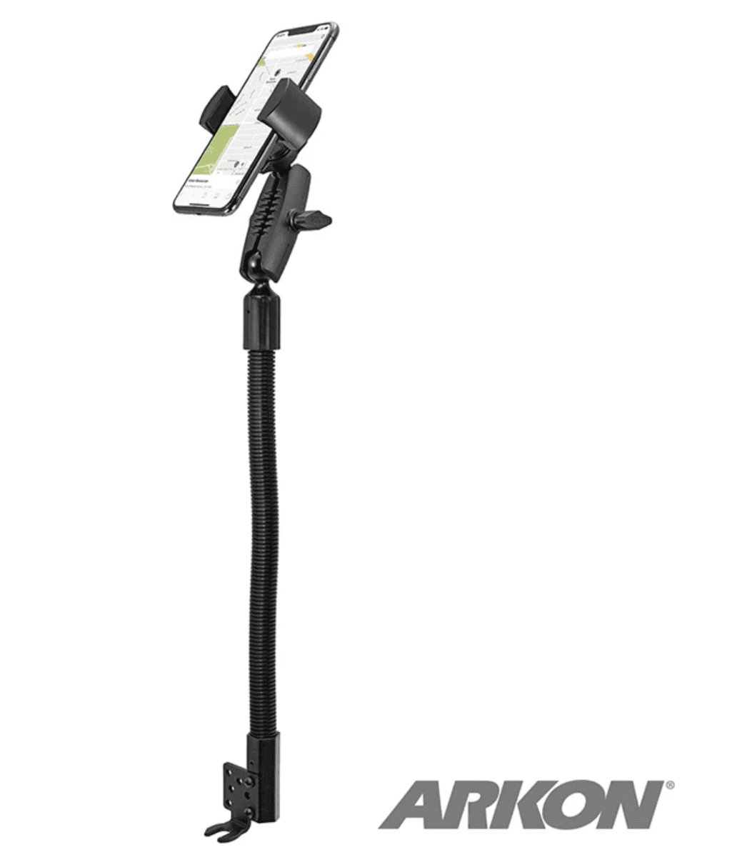 Arkon RoadVise® Heavy-Duty Seat Rail or Floor Phone Mount for iPhone, Galaxy, Note, and more