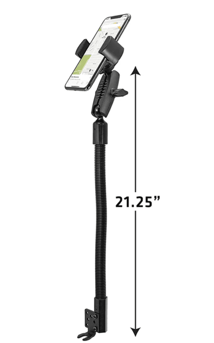 Arkon RoadVise® Heavy-Duty Seat Rail or Floor Phone Mount for iPhone, Galaxy, Note, and more