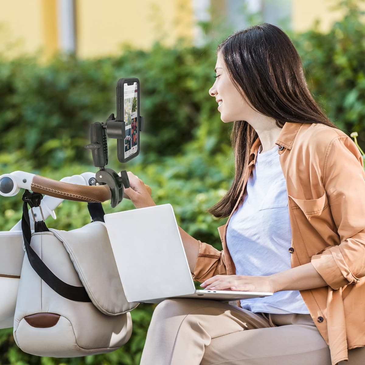 Arkon RoadVise® Robust Clamp Phone Mount with Security Knob