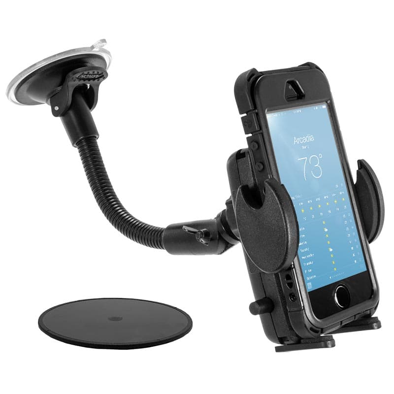 Arkon Mega Grip Mount 8.5in Gooseneck Windshield / Dashboard