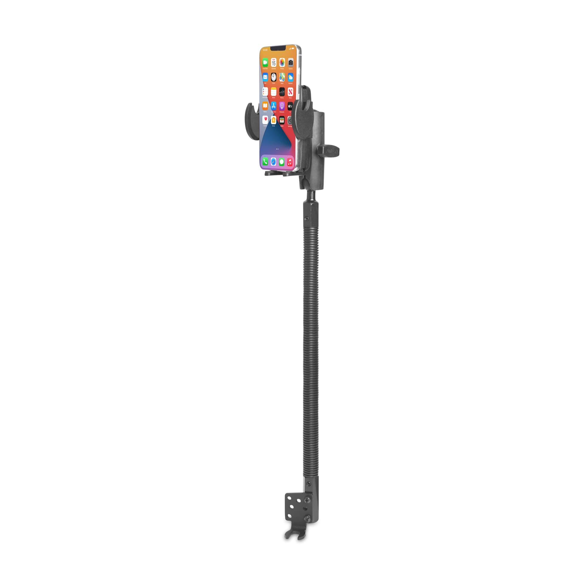 Arkon Mega Grip™ Phone Holder with Seat Rail Mount and 18-inch Gooseneck - Image 2