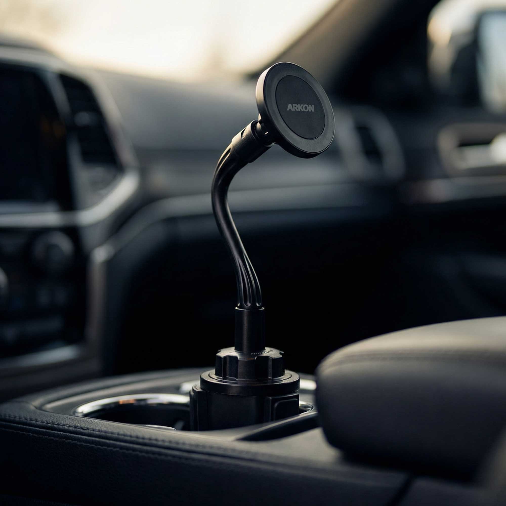 Arkon Cup Holder Phone Mount with Gooseneck and 17mm Ball - Mega Grip™