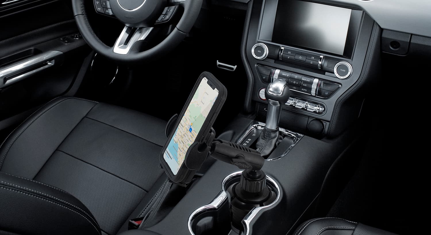 Arkon Robust Universal Car Cup Holder Phone Mount for iPhone XS, XR, 8, 7 Plus