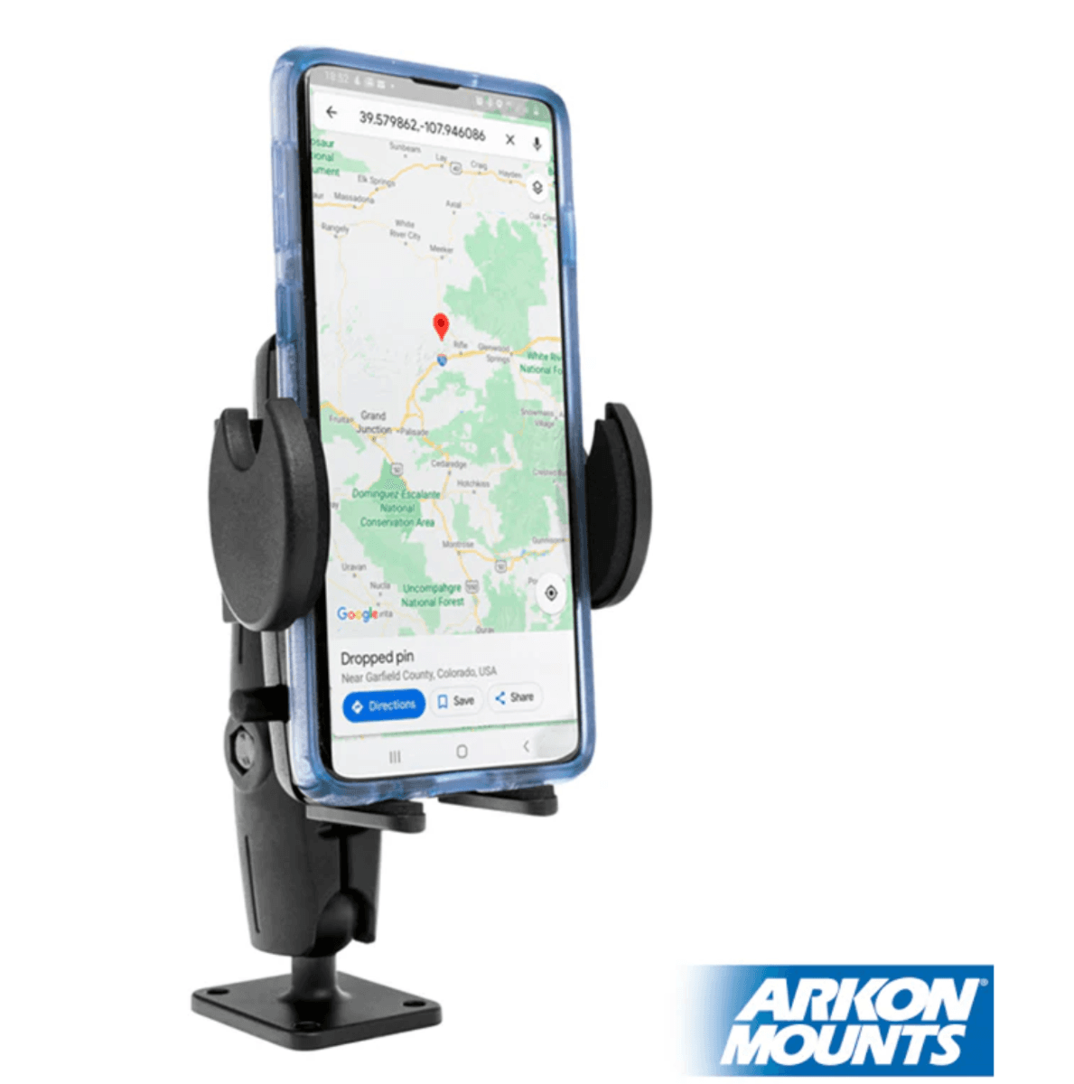 Arkon Drill-Base Mega Grip™ Phone Mount for iPhone, Galaxy, Note, and more