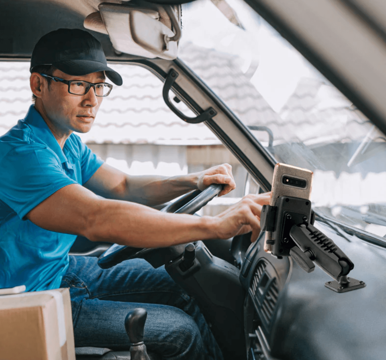 Arkon Drill-Base Mega Grip™ Phone Mount for iPhone, Galaxy, Note, and more