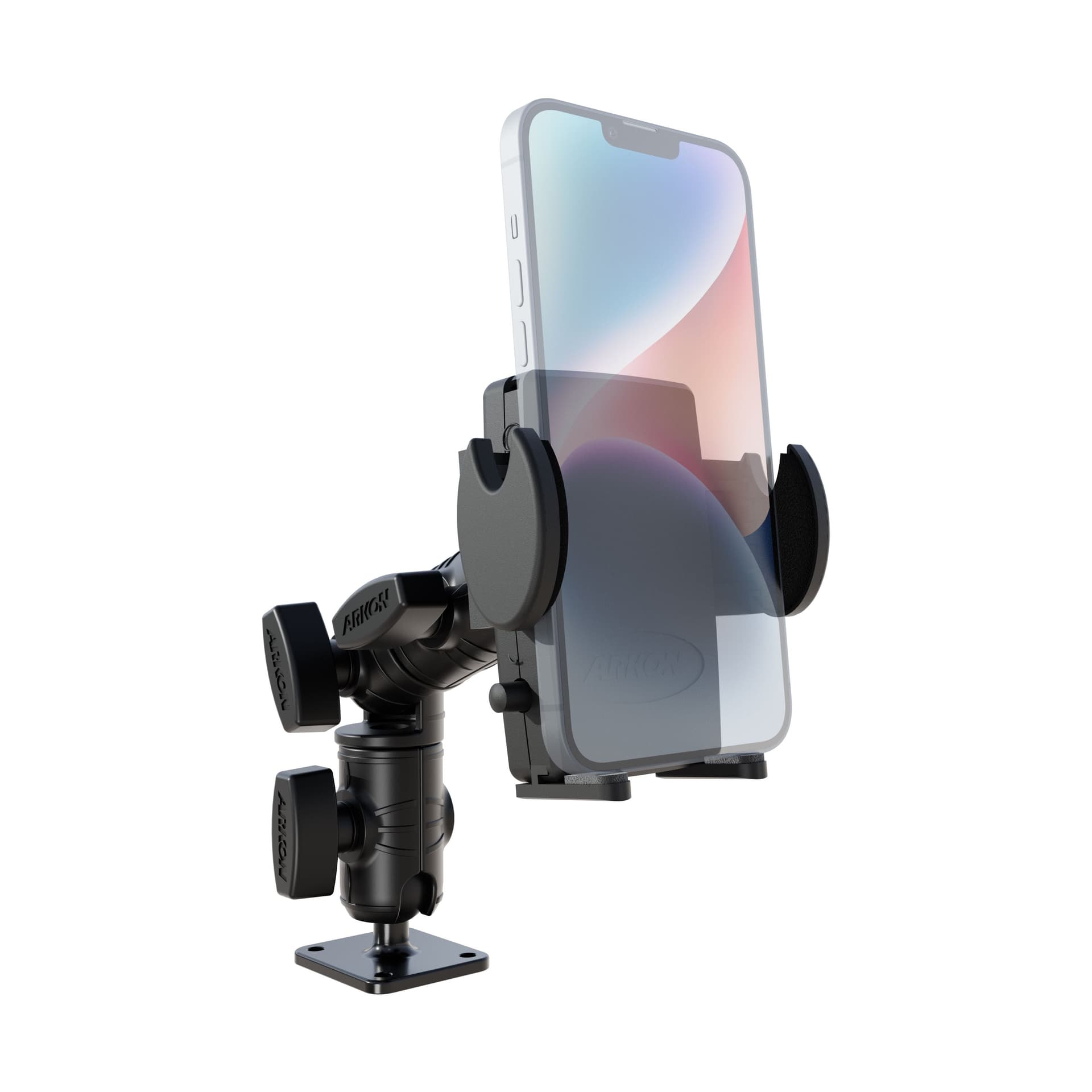 Arkon Mega Grip™ Phone Drill-Base Mount with Ratchet Arm - Image 2