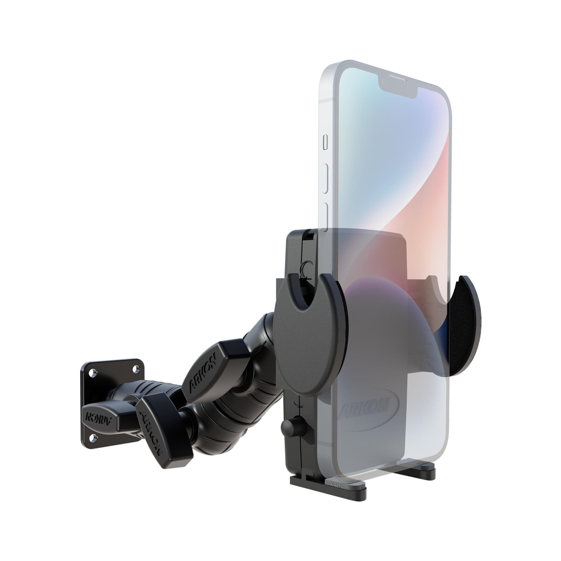 Arkon Mega Grip™ Phone Drill-Base Mount with Ratchet Arm - Image 3