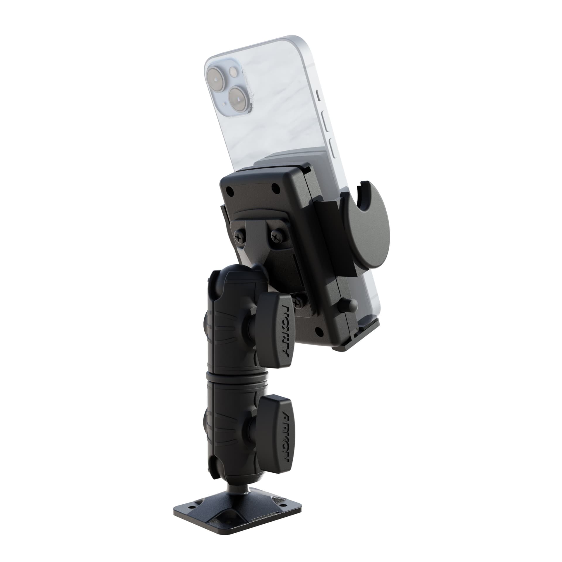 Arkon Mega Grip™ Phone Drill Base Mount with Double Socket Swivel Arm - Image 4
