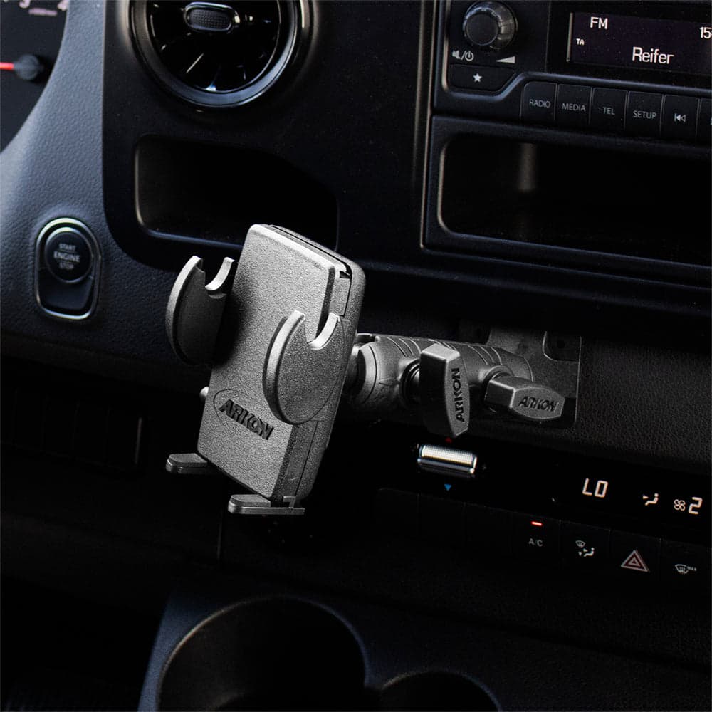 Arkon Mega Grip™ Phone Drill Base Mount with Double Socket Swivel Arm - Image 7