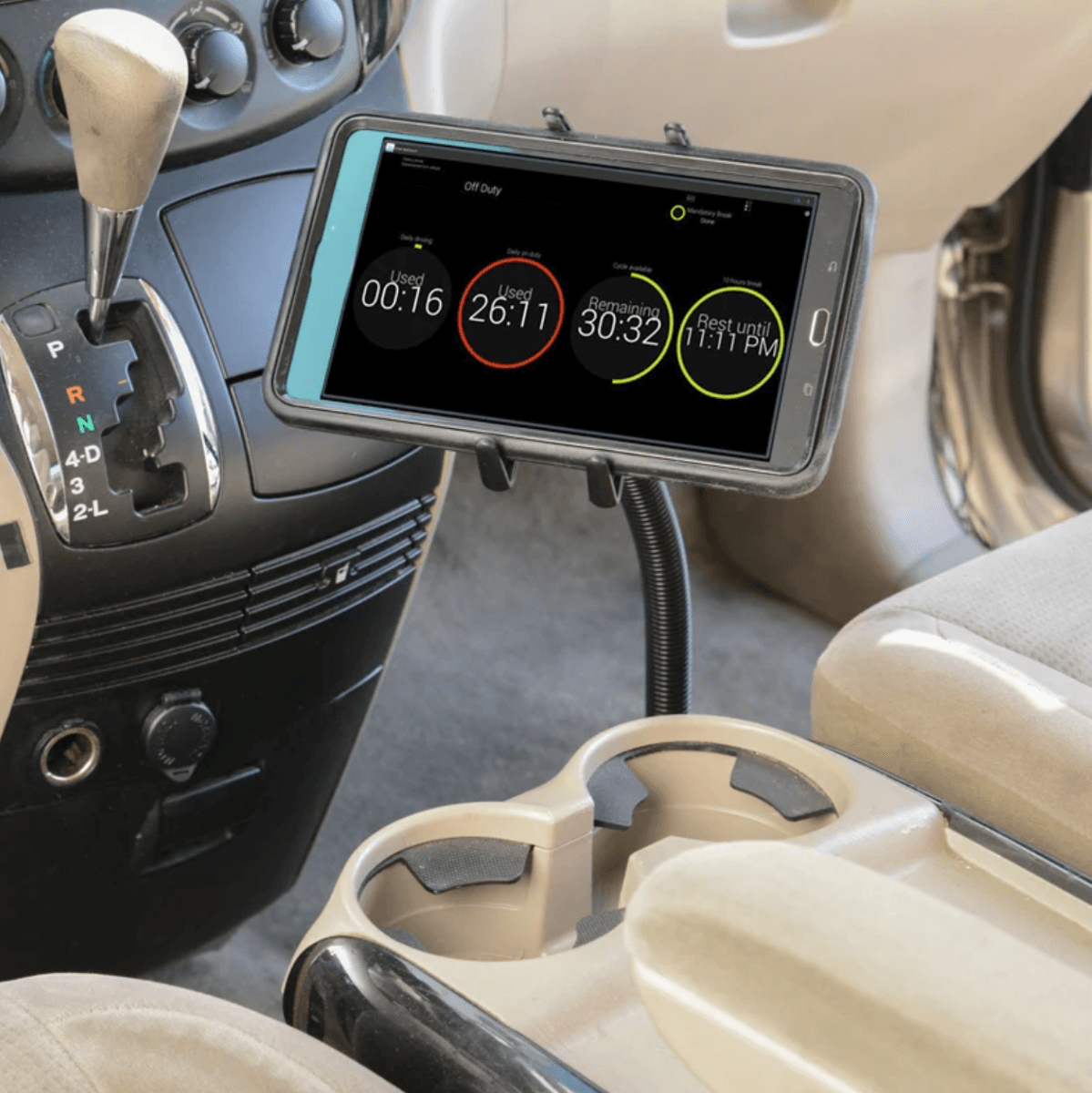 Arkon Heavy-Duty Truck Seat Rail Slim-Grip® Ultra Phone or Tablet Mount for iPad, Galaxy, Note, and more