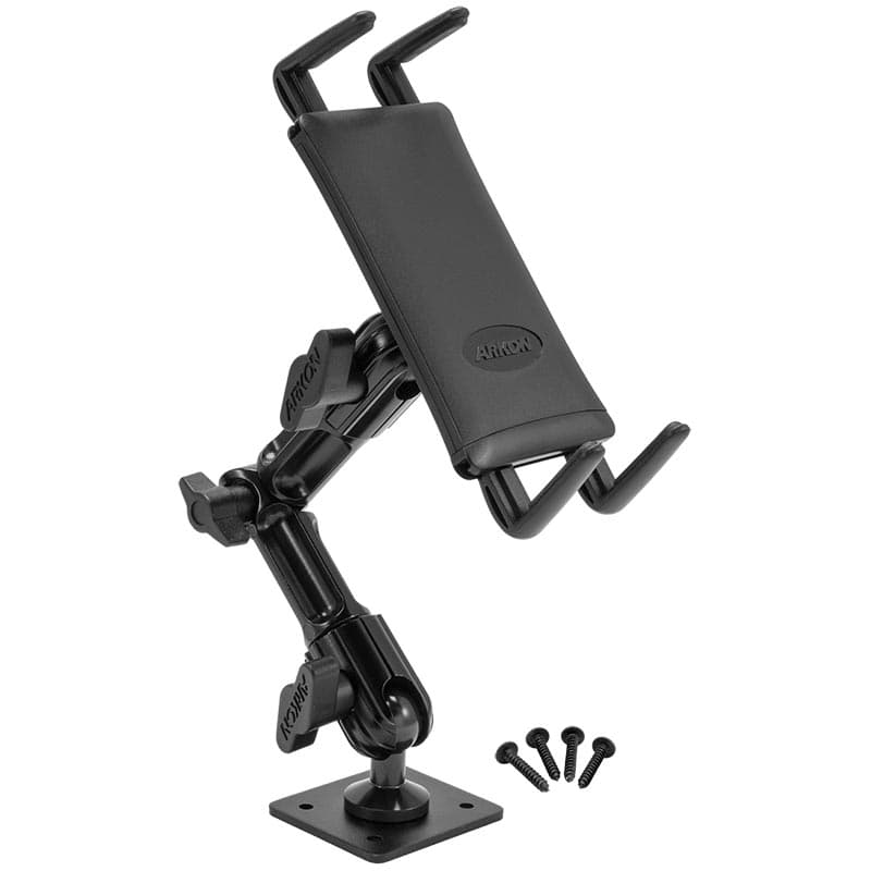 Arkon Heavy-Duty Multi-Angle Midsize Tablet Drill-Base or Wall Mount