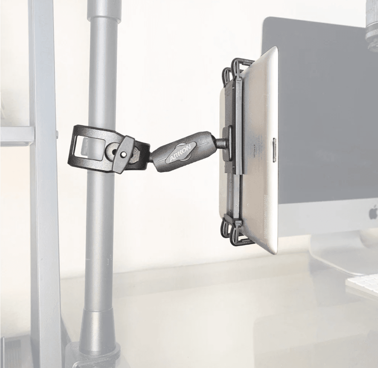 Arkon Slim-Grip® Ultra Phone or Midsize Tablet Clamp Mount with Security Knob