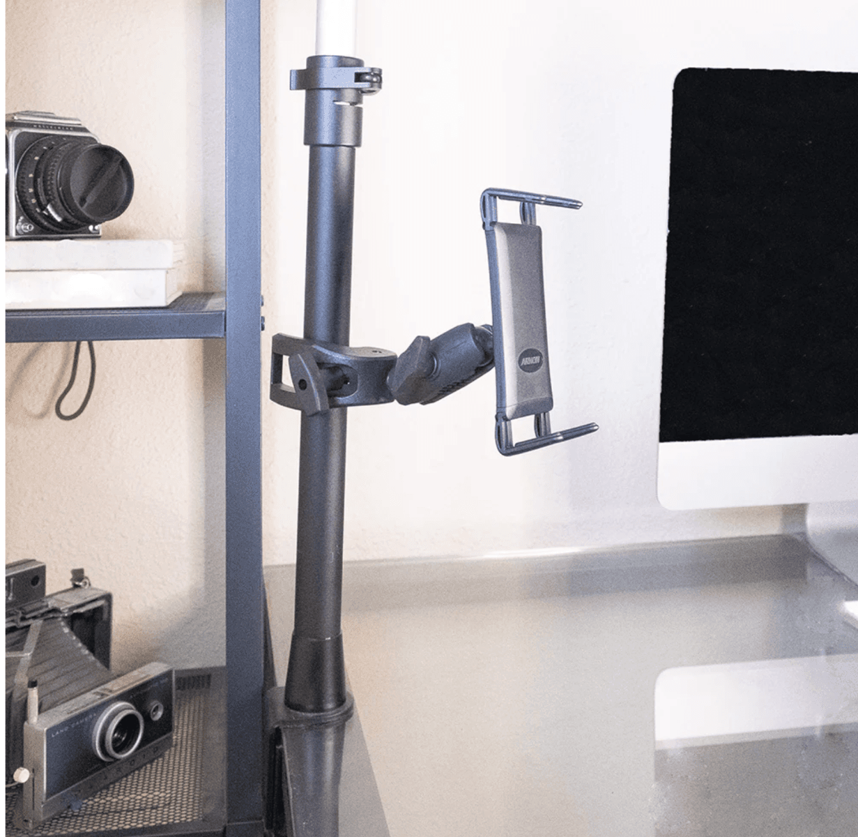 Arkon Slim-Grip® Ultra Phone or Midsize Tablet Clamp Mount with Security Knob