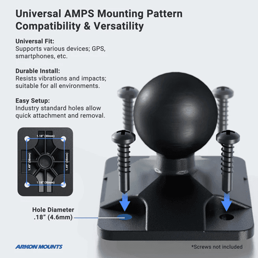 Arkon LockVise Locking Phone Holder with OCTO Series Adhesive Mount